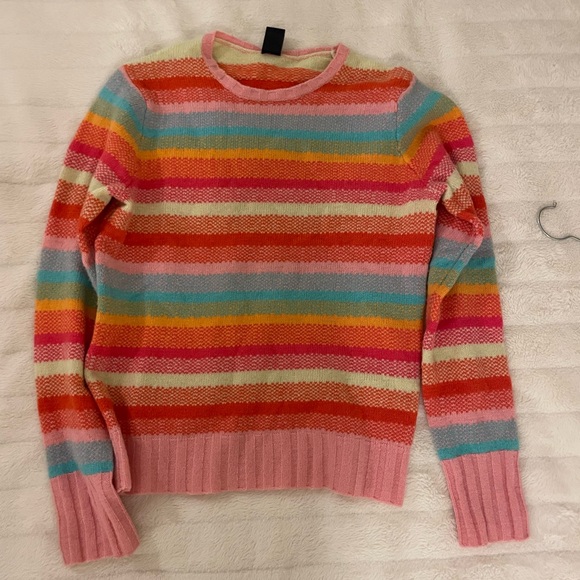 Colorful striped fitted sweater - Picture 2 of 4